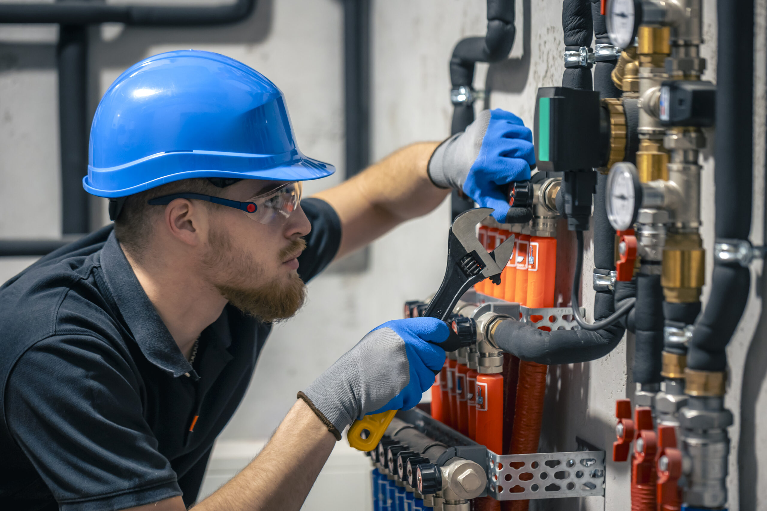 Adjusting heating valves in a residential building